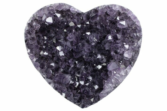 Soft Purple Amethyst Heart - Uruguay #383314